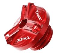 YIJIEBAO M20*2.5 Motorcycle Engine Oil Cup Fuel Filler Tank Cap Cover Fit For YAMAHA TMAX 530 560 T-MAX 530 TMAX530 TMAX560 2012-2021 2022 Accessories(Red)