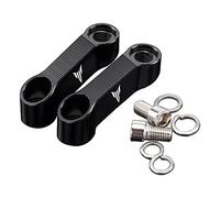 YIJIEBAO Mirrors Extension Riser Extend Adapter Fit For YAMAHA MT01 MT03 MT07 MT09 MT10 MT125 MT 01 03 07 09 10 125 MT-01 MT-03 MT-07 MT-09 Mount Extender(Black)