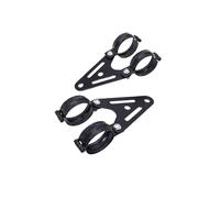 YIJIEBAO Motorcycle 34mm-60mm Black Metal Headlight Mount Bracket Fork Turn Signal Light Clamp Fit For Harley Cafe Racer Custom Accessories(37mm)