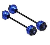 YIJIEBAO Motorcycle Accessories CNC Front Rear Axle Fork Crash Sliders Cap Wheel Protector Pad Fit For CBR600RR CBR1000RR Cbr600rr Cbr1000rr(One Pair Blue)
