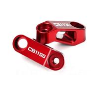 YIJIEBAO Motorcycle Rearview Mirror Extension Riser Extend Adapter Bracket Fit For CB1100 CB1300 CBF600 CBF1000 CBR650R CBF 600 1000 Mount Extender(Red cb1100)