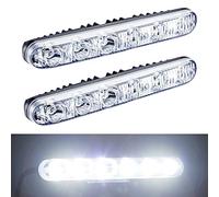 YIJINSHENG Auto 2PCS Fit 6 LED High Power LED Daytime Running Lights Driving Lamp Universal Fit LED Car Fog Light