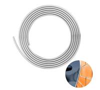 YIJINSHENG Chrome Silver Universal U Shape Moulding Trim Strip Automotive Guard Door Protector Edge Guard Decorative for Sedans, Trucks, SUV, ATV (16FT, Silver)