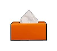 YIJINYVN Tissue holder Leather Tissue Box, Cute Bedroom Rectangle, Suitable for Household Use, Size 19cm×12cm×10cm