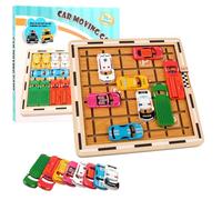 YiJiuBa Rush Hour Game Parking Games, Car Toy Storage Game Logic Game with 120 Levels Thinking Logic Puzzle Games Board Games Family Game for Boys Girls from 5 6 7 8 9 10 Years