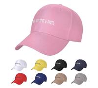 YIJIUWKIS Personalised Baseball Caps with Photo Text Logo Adjustable Custom Hat Casual for School Outdoor Sport Running Mother's Day, Birthday Gifts for Women Lady Girls, Pink