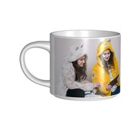 YIJIUWKIS Personalised Mug with 1 to 10 Photos Text Name Logo Custom Coffee Cup Double Sided Design Graduation Birthdays Gifts for Women Men Mum Dad, 450ml, 2 Images