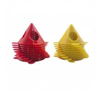 YiJPXinADZ 20Pcs Paint Pyramid Stands,Cone Canvas and Cabinet Door Riser,Door Risers Support Stands for Painting Project, Furniture(Yellow+Red)