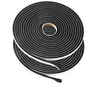 YIJU 2 Pack Foam Seal Tape for Door Window Insulation, Soundproof and Shockproof Foam Adhensive Strip, Single Sided Foam Tape, Cold Air and Draft Closed Cell Seal Strip(Single:9mm Wx5mm Tx16FT) ...