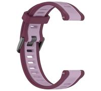 Yikamosi Compatible with Garmin Forerunner 165 Strap for Women and Men, Dual Colour Quick Release Silicone Metal Clasp Replacement Strap for Forerunner 165, Forerunner 165, Silicone