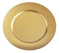YIKANGHENG 1 Pcs 7 Inch Circular Trinket Tray, Gold Stainless Steel, Flat Bottom, for Serving Trays Towel Storage Dish Plate Tea Fruit Trays Cosmetics Jewelry Plate Decorative Storage Tray (1)