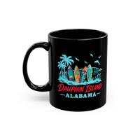 YIKBOSF Dauphin Island Alabama Mug Surfer Surfing Surfboarder