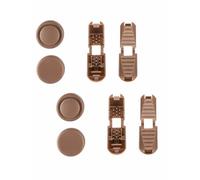 YIKEDA Replacement Lace Locks & End Clips for Elastic Laces, 2 Sets | Spare shoelace clips for compatible no-tie lacing systems. Accessories only; laces not included. Available in 18 colours.