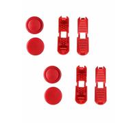 YIKEDA Replacement Lace Locks & End Clips for Elastic Laces, 2 Sets | Spare shoelace clips for compatible no-tie lacing systems. Accessories only; laces not included. Available in 18 colours.