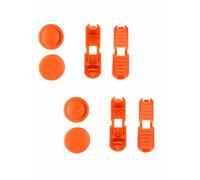 YIKEDA Replacement Lace Locks & End Clips for Elastic Laces, 2 Sets | Spare shoelace clips for compatible no-tie lacing systems. Accessories only; laces not included. Available in 18 colours.