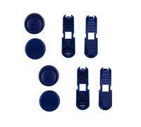 YIKEDA Replacement Lace Locks & End Clips for Elastic Laces, 2 Sets | Spare shoelace clips for compatible no-tie lacing systems. Accessories only; laces not included. Available in 18 colours.