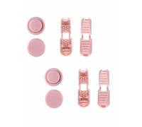 YIKEDA Replacement Lace Locks & End Clips for Elastic Laces, 2 Sets | Spare shoelace clips for compatible no-tie lacing systems. Accessories only; laces not included. Available in 18 colours.