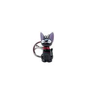 YIKEMU Black Cat Keychain with Bow, Decorative Meow Pendant,Cat Figure Charm Keyrings Cary Key Ring Key Chain for Girls Boys Gift