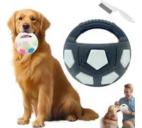 Yikeyuan The Mellow Dog Calming Ball, The Mellow Dog Calming With Handle, Durable, Chew-Resistant Pet Dogs Football Shape Toy Creaking, Chew/Interactive Toss And Fetch Play For Outdoor Games (1pc-2)