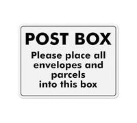 YIKIADA 10 Pack Post Box Sticker 200×150mm Vinyl Removable Weatherproof Self Adhesive Decal for Home Office Outdoor Indoor No More Lost Items