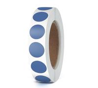 YIKIADA 1000 PCS Round Stickers 13 MM Sticky Circle Labels Roll Waterproof Colour Coding Dots Small Writable Self Adhesive Decals for Retail Seal Marking Office Home Blue