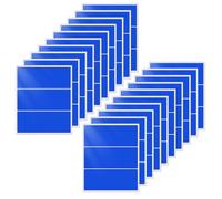 YIKIADA Blue Rectangular Labels Sticky 102 × 50 mm Vinyl Colour Coded Stickers Self-Adhesive Waterproof Name Tags for Office School Home 60 Pieces