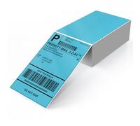 YIKIADA Blue Thermal Labels 4"×6" Vinyl Fanfold Shipping Sticker 250 PCS