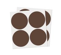 YIKIADA Brown 100 mm Round Stickers Self-Adhesive Circle Labels Color Coding Dot Decals for Office School Home Warehouse 40 Pieces