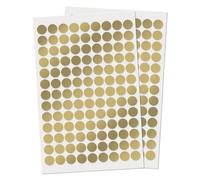 YIKIADA Gold Round Stickers 13 mm Vinyl Waterproof Circle Labels 1130 PCS