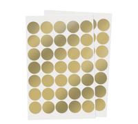 YIKIADA Gold Round Stickers 25 mm Vinyl Waterproof Circle Labels 350 PCS