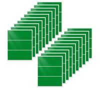 YIKIADA Green Rectangular Labels 102 × 50 mm Vinyl Sticky Labels 60 PCS | Waterproof, Self adhesive, Removable, Easy to peel, Writable, Tear resistance, Tag for name jars address office school coding