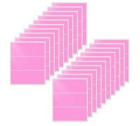 YIKIADA Pink Rectangular Labels Sticky 102 × 50 mm Vinyl Colour Coded Stickers Self-Adhesive Waterproof Name Tags for Office School Home 60 Pieces