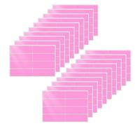 YIKIADA Pink Rectangular Labels Sticky 75 × 25 MM Colour Coded Stickers Self-Adhesive Waterproof Name Tags for Office School Home 160 Pieces