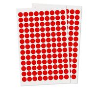 YIKIADA Red 13 mm Round Stickers Self-Adhesive Circle Labels Color Coding Dot Decals for Office School Home 1170 Pieces