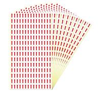 YIKIADA Red Arrow Stickers Self-Adhesive 20 × 10 mm Product Defect Labels Small Marking for Product Inspection Defects 2100 Pieces