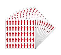 YIKIADA Red Arrow Stickers Self-Adhesive 40 × 20 mm Product Defect Labels Small Marking for Product Inspection Defects 500 Pieces