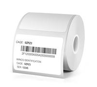 YIKIADA White Thermal Labels 40 × 30 MM Vinyl Waterproof Stickers Self-Adhesive Address Decals Compatible with M110/M220 Pack of 300