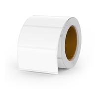 YIKIADA White Thermal Labels 50 × 25 mm Vinyl Printer Roll Stickers 500 PCS | Waterproof, Self adhesive, Removable, Writable, Perforated, Easy to peel, BPA-free, Direct printable tags for name barcode