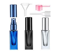 Yikimyfo 3 Pcs 5ML/0.17oz Mini Spray Bottles Fine Mist Cologne Travel Bottle Glass Perfume Bottles Empty Travel Size Perfume Refill Bottle