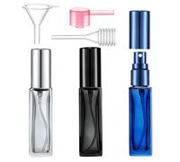 Yikimyfo Mini Perfume Spray 3 Pcs 9ML/0.3oz Travel Size Refillable Glass Bottle - Leakproof & Portable Atomizer with Fine Mist for Cologne