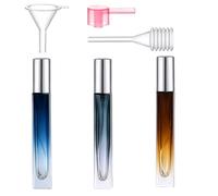 Yikimyfo Perfume Atomizer Bottle Refillable, 3 Pcs 10ml Travel Size Glass Perfume Bottle Fine Mist Empty Perfume Spray Bottles Cologne Bottle Mini Perfume Refillable Bottle