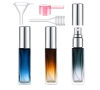 Yikimyfo Perfume Bottles Empty Refillable, 3 Pcs 9ML Travel Size Spray Bottle Portabe Glass Perfume Bottle Fine Mist Perfume Atomizer Leak-proof Fragrance Bottle