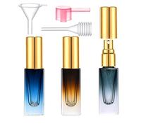 Yikimyfo Travel Perfume Atomizer Refillable, 3 Pcs 5ML Mini Spray Bottles Fine Mist Cologne Travel Bottle Glass Perfume Bottles Empty Travel Size Perfume Refill Bottle