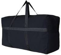YiKitHom Extra Large Storage Duffle Bag for Travel, Oversized Giant Big Traveling Duffel Bag, Canvas Black, 60"l X 18.5"w X 28"h, Practical/Rugged