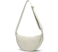YIKOEE Crescent Bag for Women Men Small Sling Crossbody Bag with Half Moon Shape, Beige