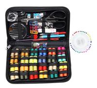 YIKTUNQ 159Pcs Professional Sewing Kit, Portable Sewing Supplies Needle and Thread Kit with Case for Home Travel and Emergency, Including Threader Scissors Needles Measure Tape Crochet Hook Button