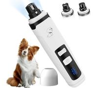 Yikuhot Dog Nail Trimmers, Cat Dog Nail Clippers, Quiet Dog Nail Grinder for Large Medium Small Dogs Paw & Cats Claw, Electric 2-Speed Pet Toenail Grooming Supplies, Gifts for Cat/Dog Lovers (M2)