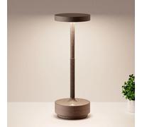 YIKUI Cordless Table Lamp, LED Table Lights Rechargeable 5000mAh Battery Powered Portable Outdoor IP54 Waterproof 3 Color Dimmable Touch Desk Lamps for Living Room Dining Restaurant Patio Rust