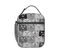 Yilad Black Cat Lunch Box Insulated Soft Bag Reusable Cooler Bag For Women&Men&Work Picnic Hiking