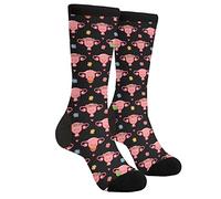 Yilad Novelty Crew Socks Casual Socks Mid Calf Socks For Women Men, Uterus, One Size